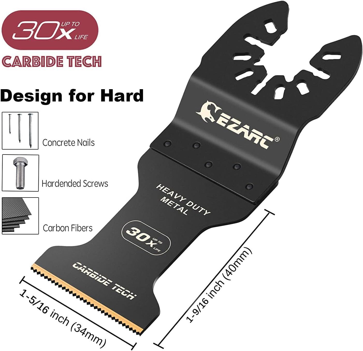 EZARC Oscillating Tool Blades Carbide Multitool Saw Blades eBay