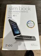 ZAGG Slim Book Wireless Ultra-Slim Tablet Keyboard Detachable Case