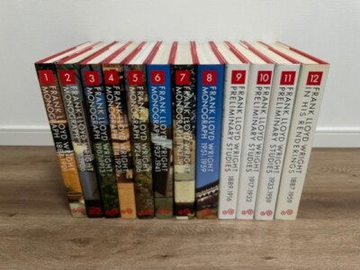 FRANK LLOYD WRIGHT MONOGRAPH 7〜12巻セット Frank Lloyd Wright Monograph Vol 1-12 Complete 12 Books Set Very