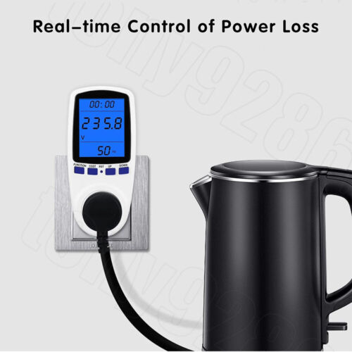 240V Power Watt Meter Energy Monitor Consumption Electricity Usage Equipment - Picture 4 of 12