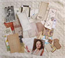 50 pcs Vintage Junk Journal Kit, Ephemera, Embellishment Scrapbook Paper