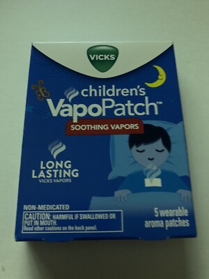 Vicks Childrens VapoPatch Soothing Vapors 5 Wearable Aroma Patches New