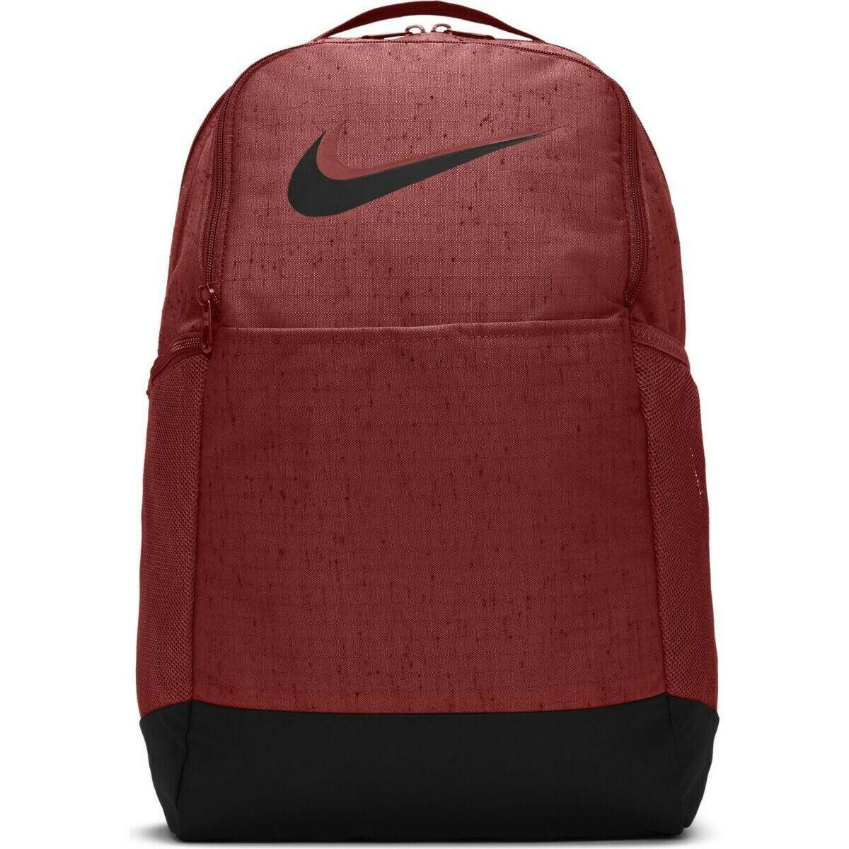 nike brasilia 6 backpack medium Training for Women and Men with Secure Storage & Water Resistant Coating, Black/Black/White Internal laptop sleeve with organization panel helps keep your stuff in order Nike Brasilia Medium Mesh Training