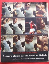 Ian Fleming/Living Daylights James Bond Sunday Times Colour Section Feb 62 1st