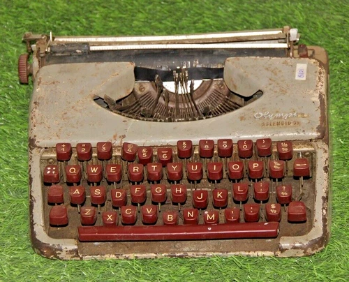 1963 Vintage Olympia Splendid-33 Machine à Écrire Werke Ag. Wilhelmshawen Ouest