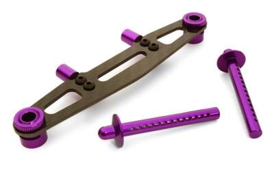 Integy C26748 Purple Aluminium Karohalter Karosseriehalter hinten HPI Jumpshot