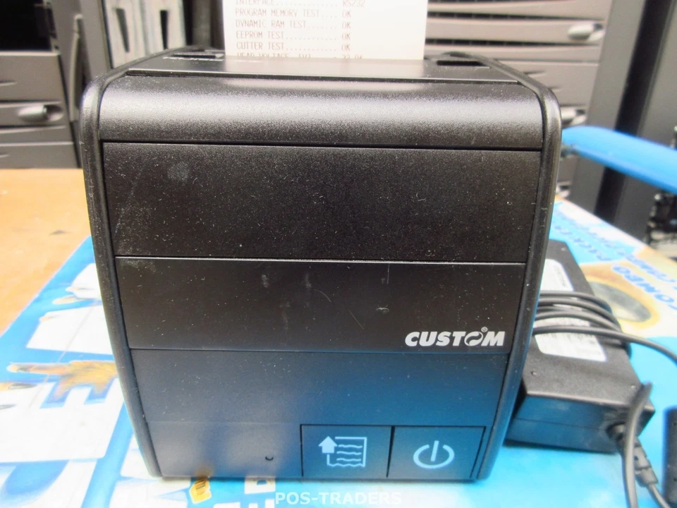 CUSTOM KUBE II Thermal POS Ticket Printer USB SERIAL Cutter INCL PSU - TESTED OK - Bild 2 von 4