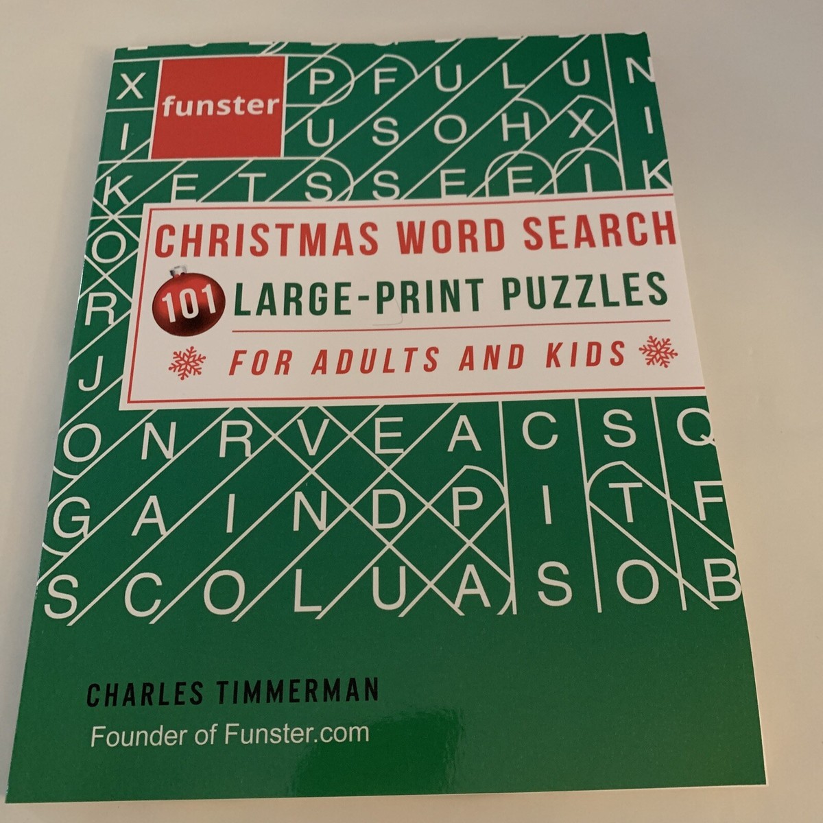 Funster christmas word search 101 large-print puzzles for by charles  timmerman 9780997092998| ebay