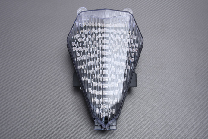 Feu stop LED blanc clair avec clignotant intégré pour optique arrière YZF R6 06-07