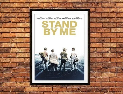 Stand by Me (1986) Movie poster Stand by Me cover print Canvas Matte Silk
