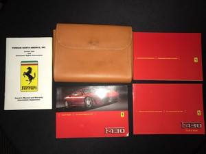 Details About F430 Ferrari Owners Manual With Leather Case