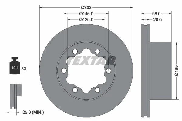 2x BRAKE DISC 92295303 FOR VW GRAND/CALIFORNIA/Camper CRAFTER/Bus/Van  MAN - Image 2 of 4