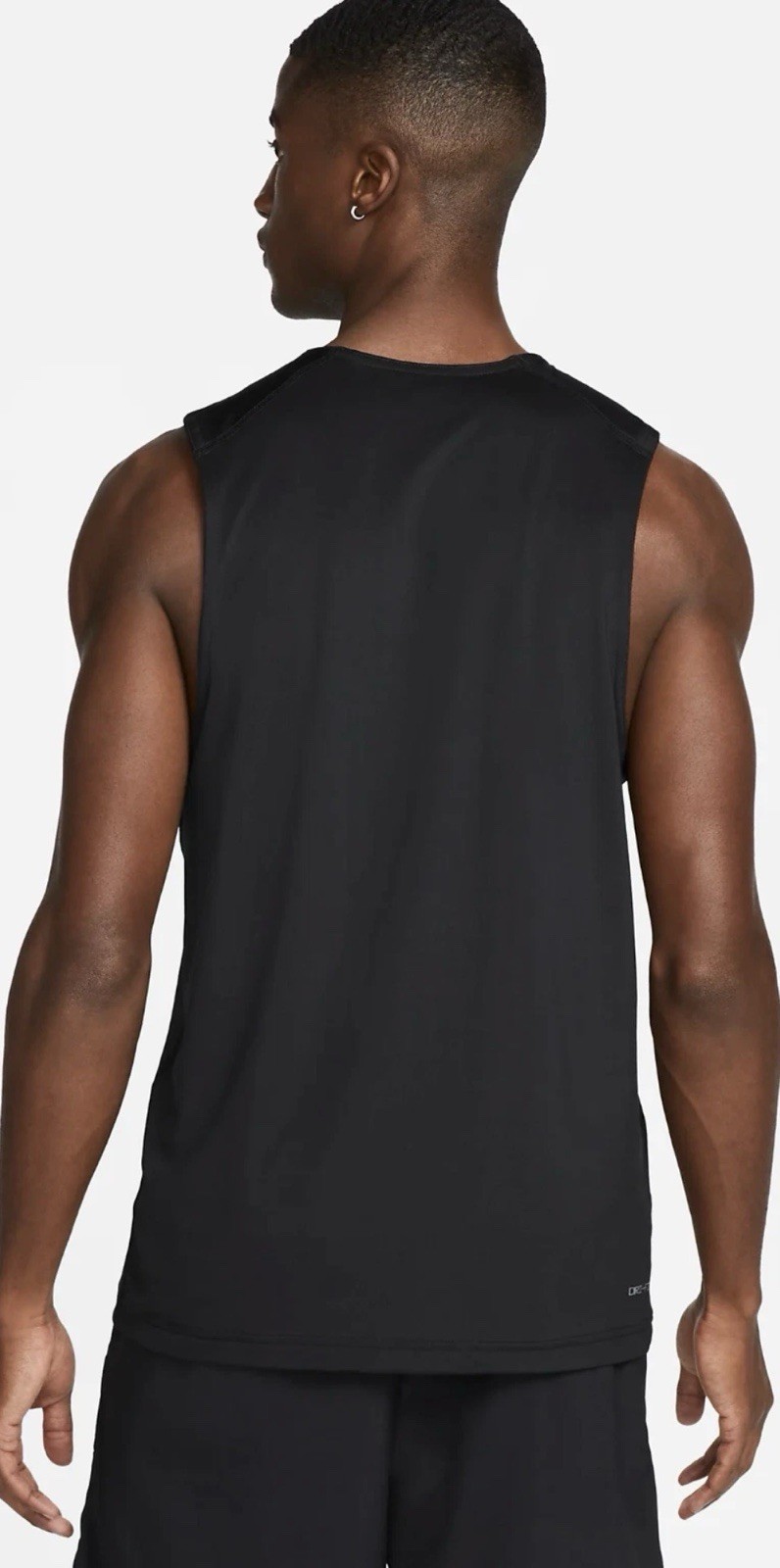 Nike Dri-FIT Ready Tank Top Men's Size Large Black Stretch DV9813-010 New L thumbnail 4