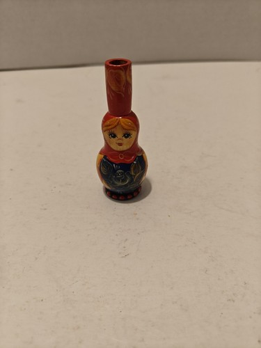 Wood Hand Painted/Carved Rare Find Vintage Whistle Great Color Scheme. 
