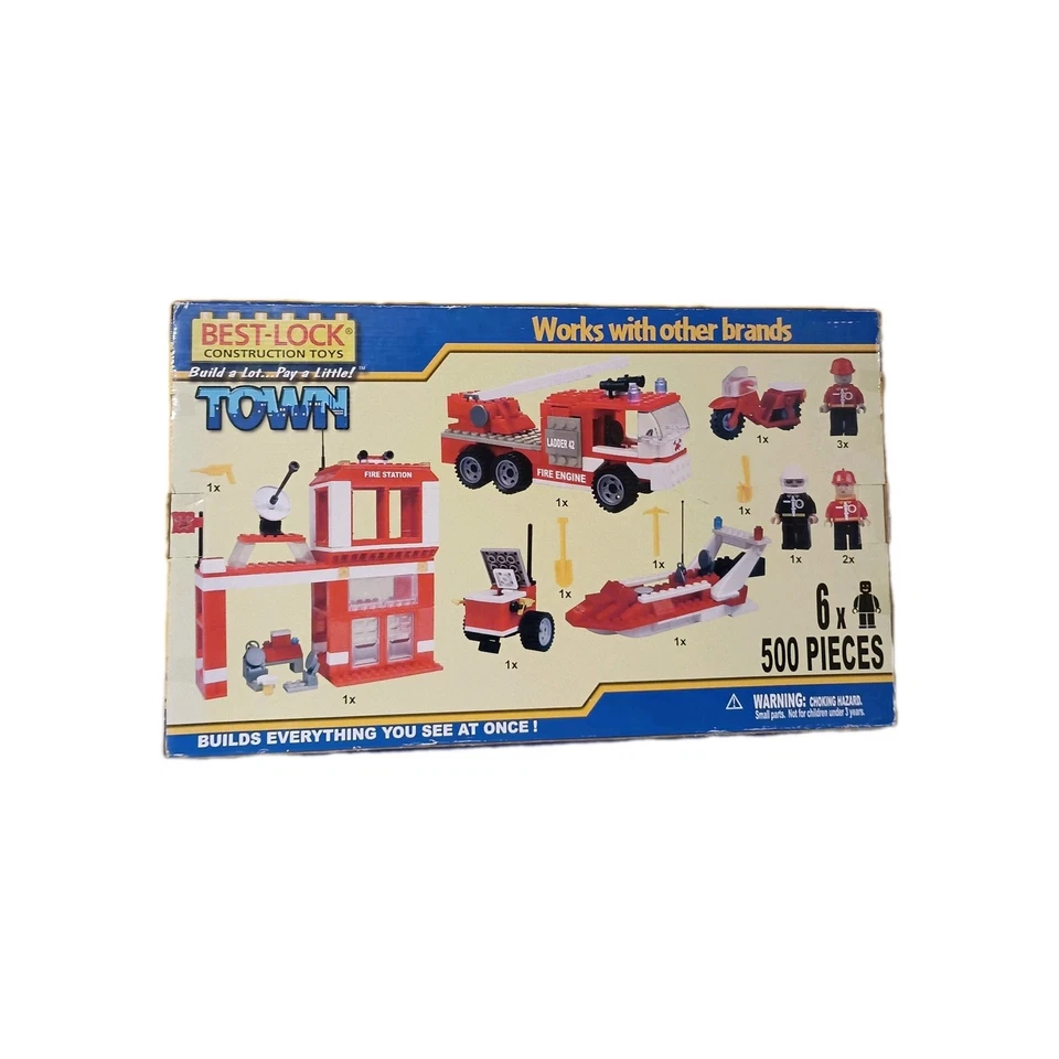 Best Lock Bricks Construction Town Brand New Vintage  - Image 4 of 4