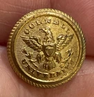 Antique Waterbury Button Co Cornell University Button 1/2”