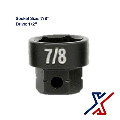 7/8''mm. x 1/2'' Drive Nano Socket / Stuby Socket by X1 Tools