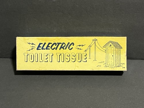 Vintage 1967 Leister Game Co. Electric Toilet Tissue Paper Corn Cob Prank Gag