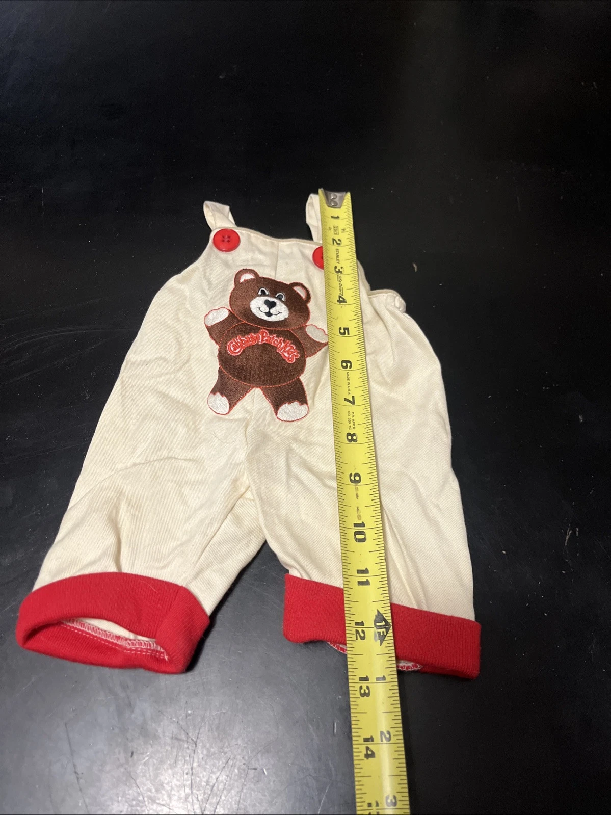  cabbage patch kid teddy bear overalls