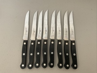 Zwilling J.A. Henckels Holland 8 Steak Knives Set  Made In Holland