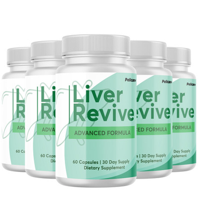 Liver Revive- Liver & Detox Support- 5 Bottles- 300 Capsules