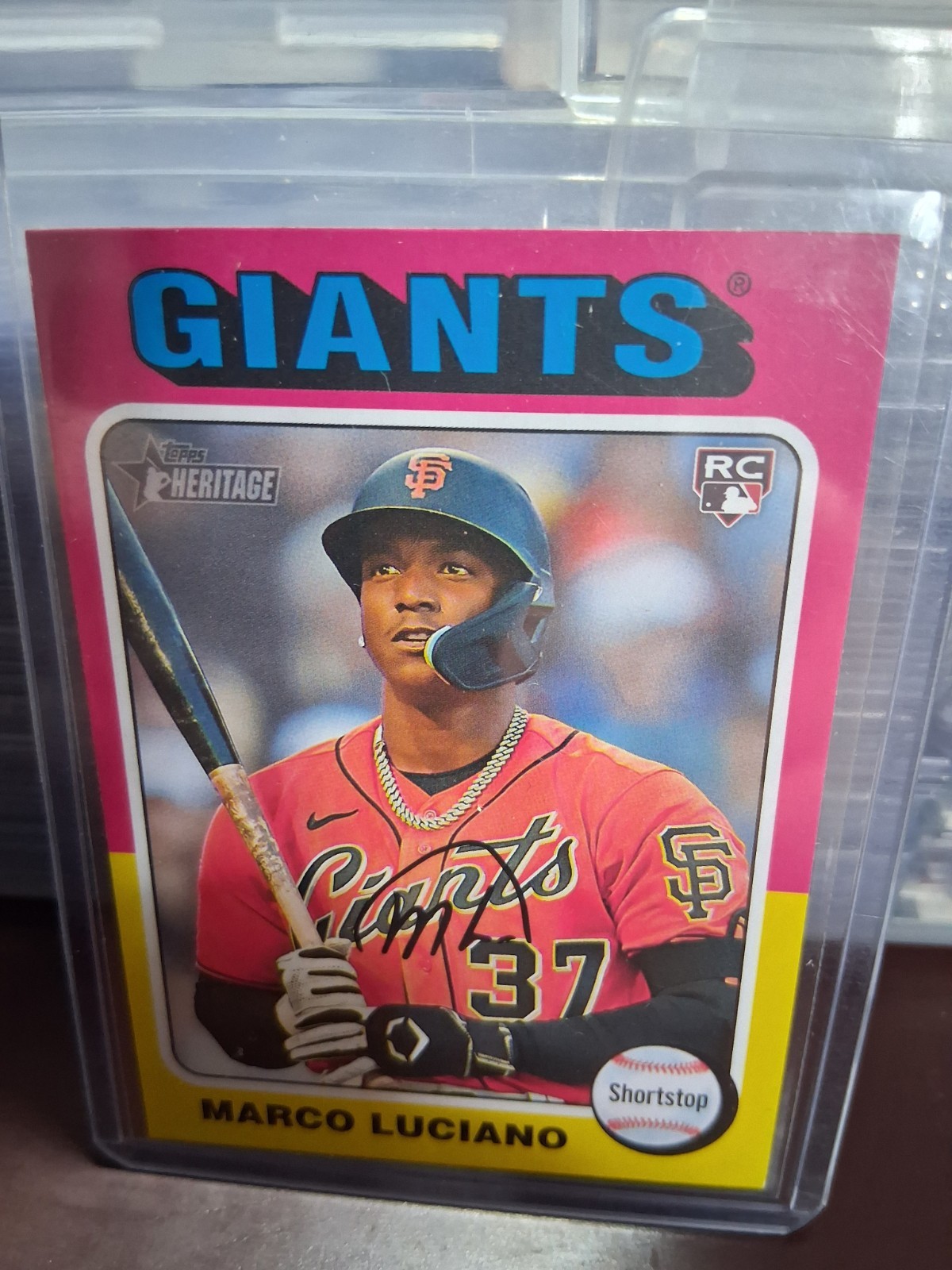 2024 Topps Heritage - Image Variation Marco Luciano #391 (RC)