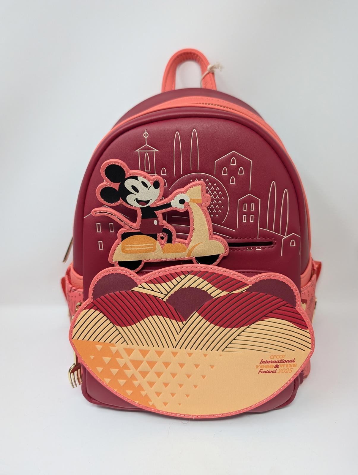 Mini mochila Mickey Vespa Epcot Food And Wine Festival 2025 Disney Loungefly