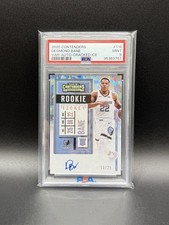 2020-21 Contenders Basketball Desmond Bane Rookie Auto /25 Cracked Ice PSA 9