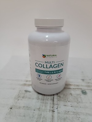 Natural Multi Collagen for Hair,Skin,Nails,Bone&Digestive 180ct Exp6/26