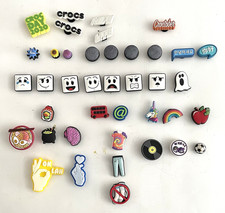 CROCS JIBBITZ Lot of 44 Graphic Plastic & Foam Charms SHOE BLING JEWELRY