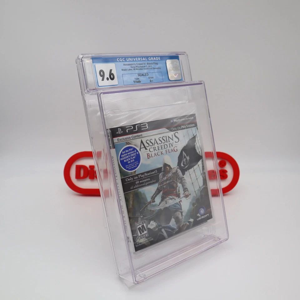 PS3 PlayStation 3 ASSASSIN'S CREED IV 4 BLACK FLAG CGC GRADED 9.6 A++ NEW Sealed - Image 3 of 4
