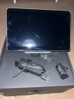Square POS Terminal Touchscreen Display w/ Stand/Base & Power Adapter Cables