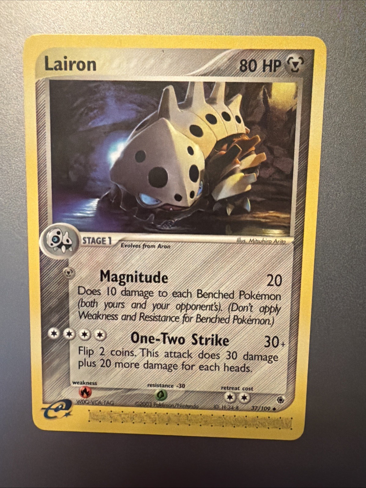 Lairon - 37/109 - Ruby and Sapphire - 37/109 2003 - NM - Pokemon E-Reader