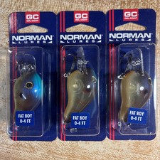 3 Norman Lures Fat Boy Red Ear