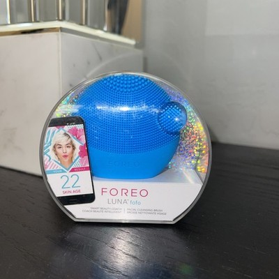 FOREO Luna Fofo Facial Cleansing Brush Aquamarine Blue Factory Sealed 