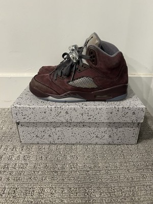 Jordan Five Maroon 5 1/2 Youth Worn  A Couple Times With Box ￼