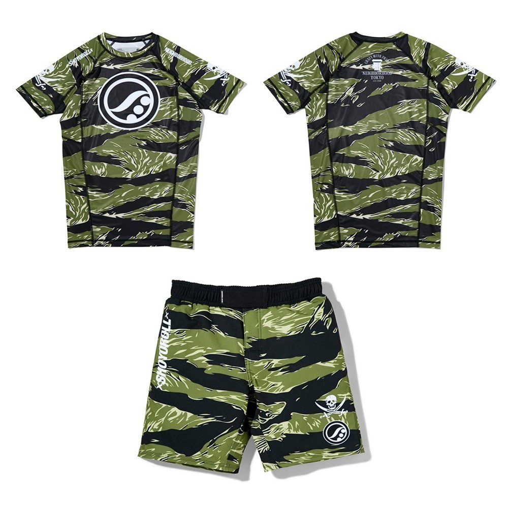 Shoyoroll X NBHD Neighborhood Grappling Rash Guard SS Short Bjj No