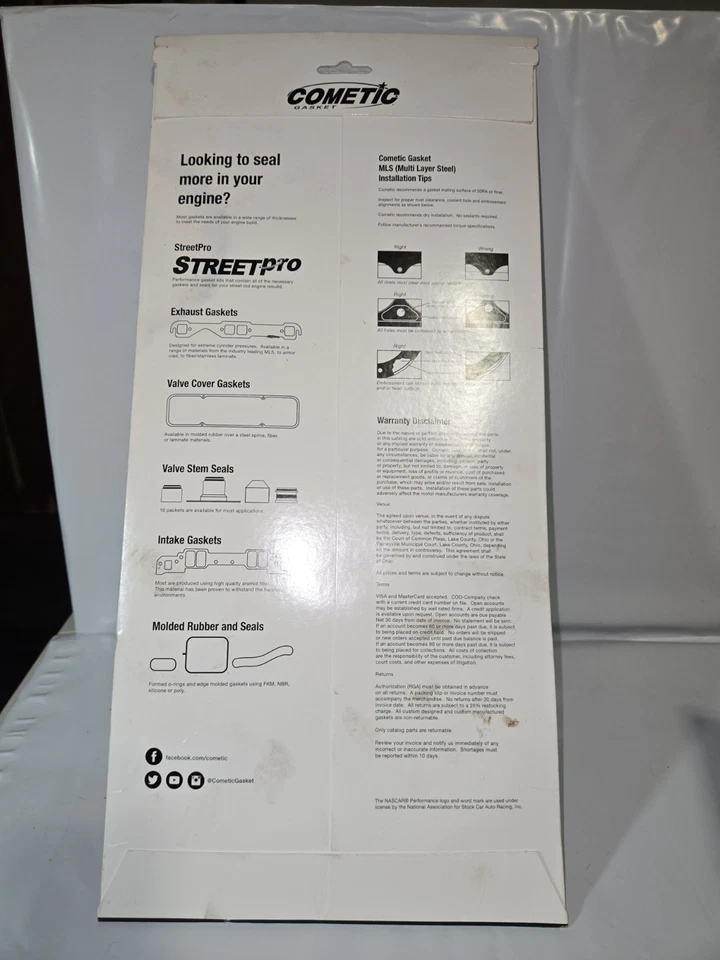 Junta de culata COMETIC .027" MLS, 84mm diámetro C4188-027 Foto 3 de 3