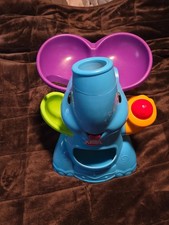Playskool Elefun Busy Ball Popper elefante blu testato e funzionante una palla