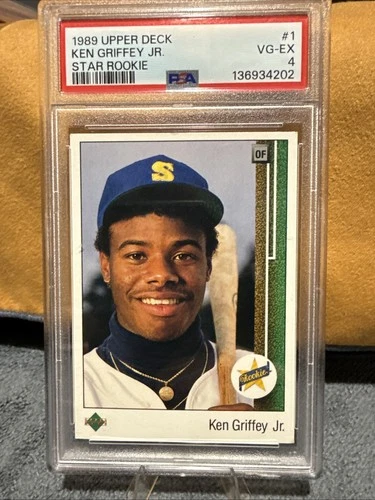 1989 Upper Deck Star Rookie Ken Griffey Jr. #1 (RC) PSA 4