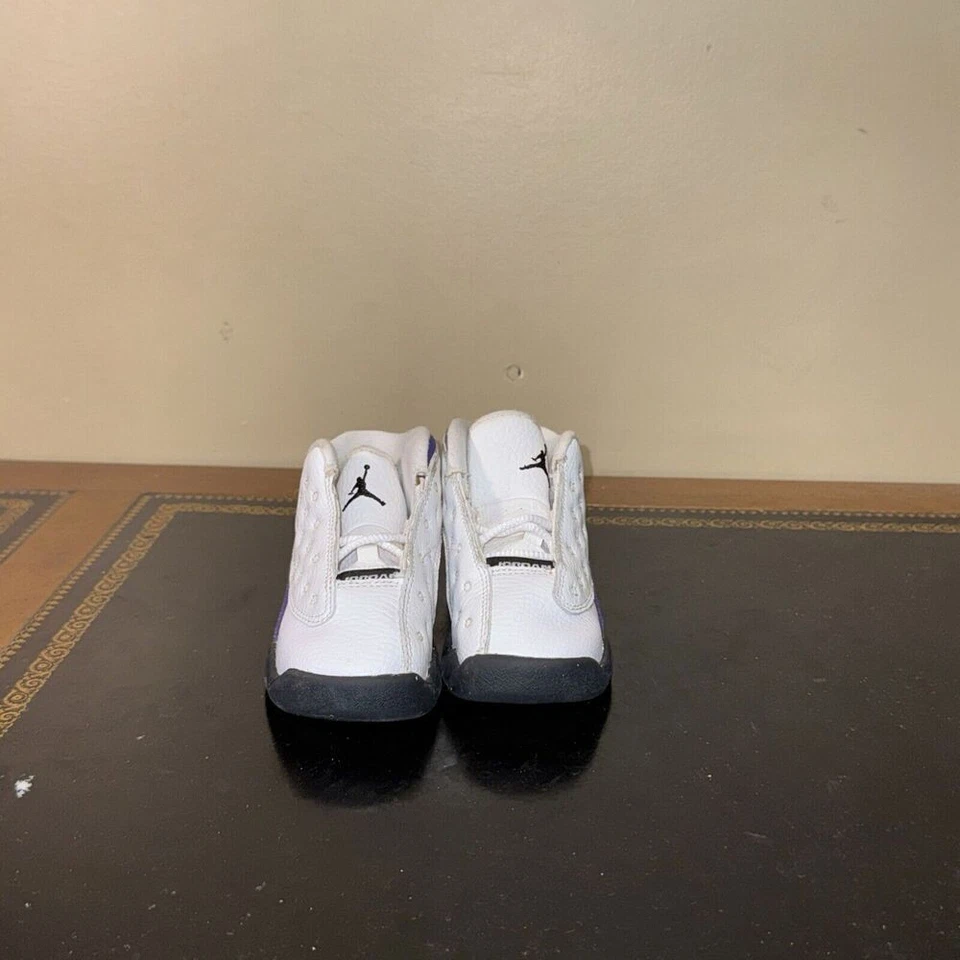 Nike Air Jordan 13 Retro Lakers Púrpura 414581-105 Td Niño Pequeño Talla 6C Foto 3 de 4