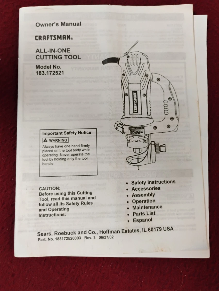 Craftsman All In One Cutting Rotary Tools for sale | eBay