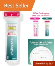 80 Count Round Cotton Facial Pads - Dual-Sided for Exfoliation & Makeup Removal