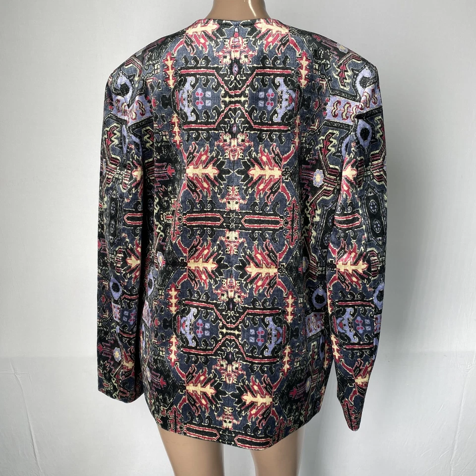 Chaqueta Blazer Isabel Marant Mujer Negra/Multi Talla 6 Estampado Vaklero Jacquard Foto 4 de 4