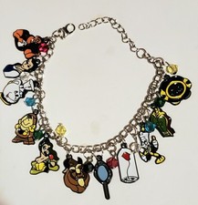 BEAUTY AND THE BEAST COLORED CHARMS BRACELET