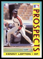 1992 Fleer #655 Kenny Lofton RC Rookie Card Houston Astros. rookie card picture