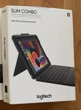 Logitech Slim Combo Bluetooth Keyboard Cases Black All for iPad 5th 6th Gen