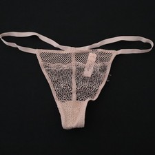 NEW Victoria's Secret VTG 2017 Lace V-String Thong Panty LARGE