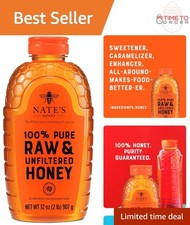 Pure Raw Unfiltered Honey 32oz Squeeze Bottle Natural Sweetener