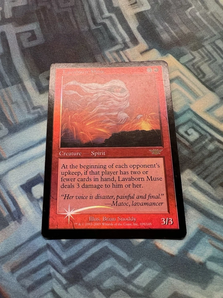 MTG Foil Lavaborn Muse EX/LP- Legions - Image 2 of 4